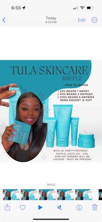 tula skincare - screenshot